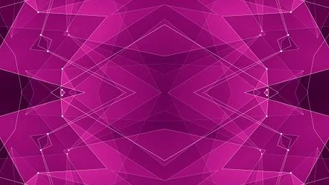 Abstract symmetrical poligon shape net cloud illustration background new quality Stock Illustration