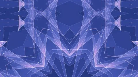 Abstract symmetrical poligon shape net cloud illustration background new quality イラスト素材