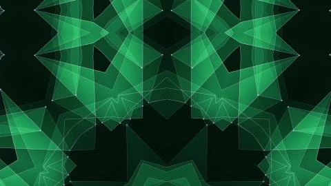 Abstract symmetrical poligon shape net cloud illustration background new quality Stockillustratie