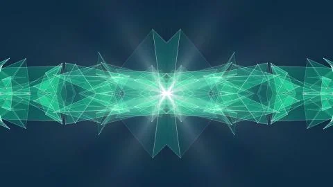 Abstract symmetrical poligon shape net cloud illustration background new quality イラスト素材