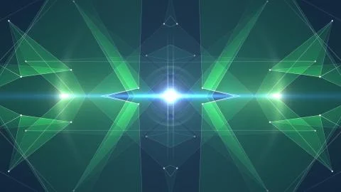 Abstract symmetrical poligon shape net cloud illustration background new quality イラスト素材