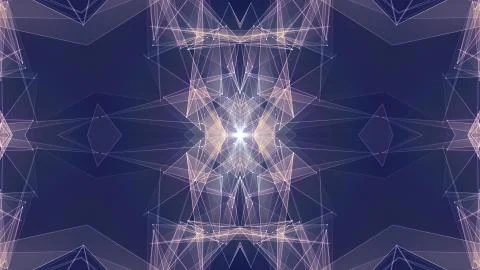 Abstract symmetrical poligon shape net cloud illustration background new quality 스톡 일러스트