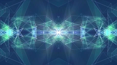 Abstract symmetrical poligon shape net cloud illustration background new quality 스톡 일러스트