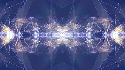 Abstract symmetrical poligon shape net cloud illustration background new quality 스톡 일러스트