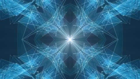 Abstract symmetrical poligon shape net cloud illustration background new quality イラスト素材