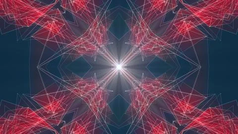 Abstract symmetrical poligon shape net cloud illustration background new quality Stock Illustration