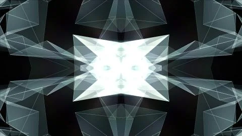 Abstract symmetrical poligon shape net cloud illustration background new quality 스톡 일러스트