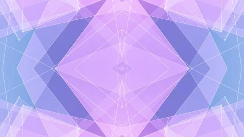 Abstract symmetrical poligon shape net cloud illustration background new quality Stock Illustration