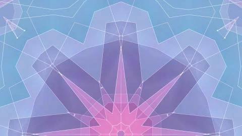 Abstract symmetrical poligon shape net cloud illustration background new quality Stock Illustration