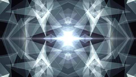 Abstract symmetrical poligon shape net cloud illustration background new quality Stock Illustration