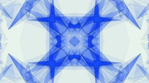 Abstract symmetrical poligon shape net cloud illustration background new quality Stockillustratie