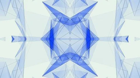Abstract symmetrical poligon shape net cloud illustration background new quality イラスト素材