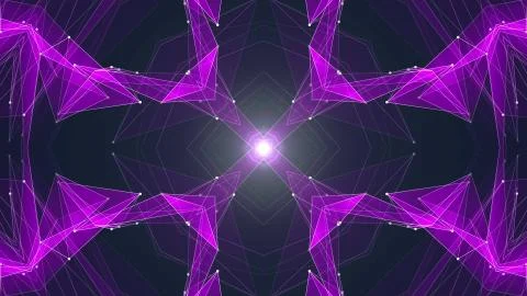 Abstract symmetrical poligon shape net cloud illustration background new quality 스톡 일러스트