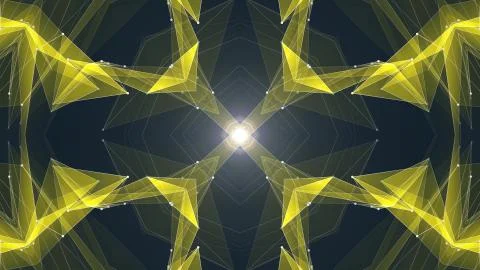 Abstract symmetrical poligon shape net cloud illustration background new quality 스톡 일러스트