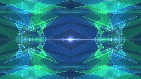 Abstract symmetrical poligon shape net cloud illustration background new quality Stock Illustration