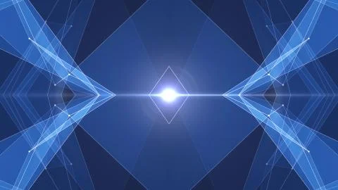 Abstract symmetrical poligon shape net cloud illustration background new quality 스톡 일러스트