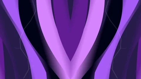 Abstract Symmetrical Purple Fluid Waves Background 動画素材 331549093