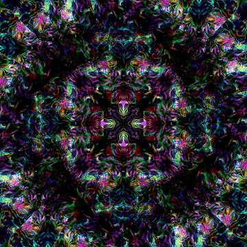 Abstract symmetrical stains opalescent pattern Stock Illustration
