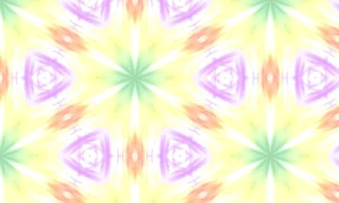 Abstract symmetrical tie dye pattern Stock Illustration