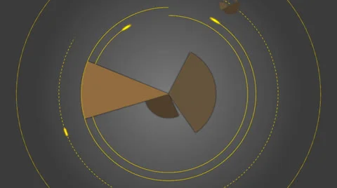 Abstract symmetrical vector cones Stock Footage 24233835