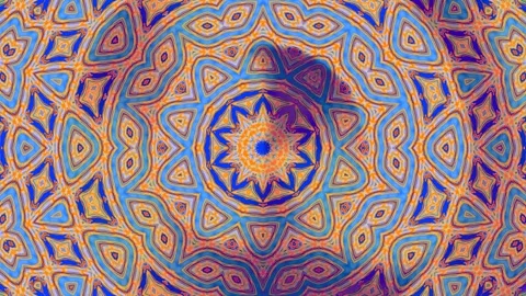 Abstract Symmetry Pattern Animation - Seamless Video Infinite Axes Of Flow Stock Footage 323690014