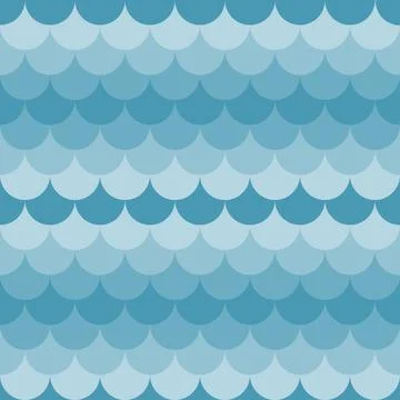 Abstract symmetry wave curve pattern seamless texture vector background イラスト素材