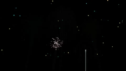 Abstract Symphonic Firework Cascade #FF0055 4K Seamless Motion Loop 库存影片 344090543