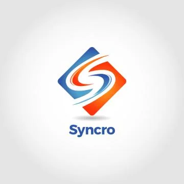 Abstract Sync Letter S Logo Symbol Stock Illustration