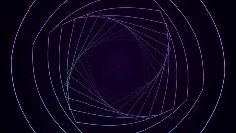 Abstract Synthwave Quantum Grid Corridor Seamless motion Loop Stock-Footage 343203853
