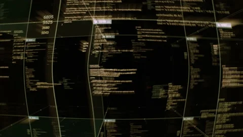 Abstract system error of programming code, computer crash. Animation. Display of Stock Footage 139427982