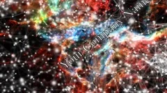 Abstract system nebula animated text Stock After Effects