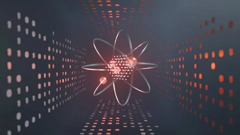 Abstract system of quantum computing, the future supercomputer technology Stock Footage 296281059