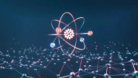 Abstract system of quantum computing, the future supercomputer technology Stock Footage 296281094