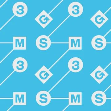 Abstract system typography coded seamless pattern Illustrazione stock