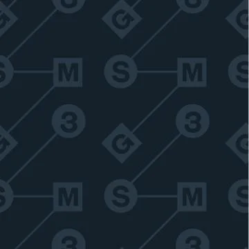 Abstract system typography coded seamless pattern Illustrazione stock