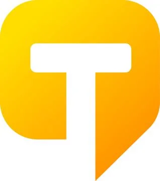 Abstract t letter modern initial lettermarks logo design Stock Illustration