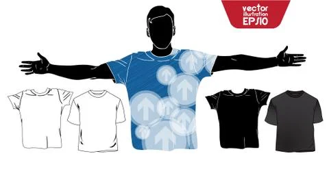 Abstract t-shirt design vector illustration Stock Illustration