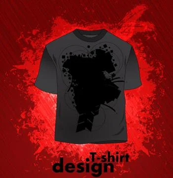 Abstract t-shirt design vector illustration Stock Illustration