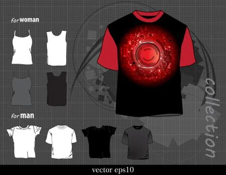 Abstract t-shirt design vector illustration Stock Illustration