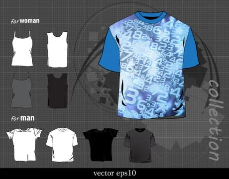 Abstract t-shirt design vector illustration Stock Illustration