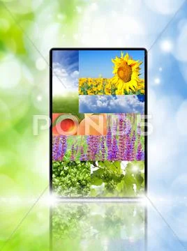Abstract tablet pc Stock Illustration