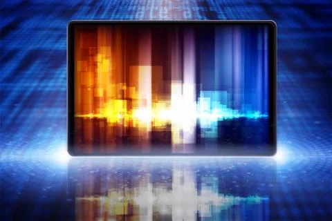Abstract tablet pc Stock Illustration