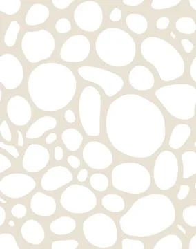 Abstract tangled leaves seamless pattern. Round striped background. Stock Illustration