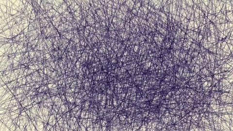 Abstract tangled line background with dense scribble texture, hand drawn di.. Stock Footage 342041168