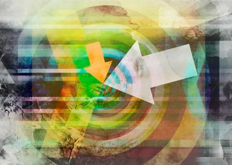 Abstract target concept Stock Illustration