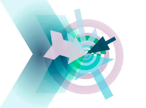 Abstract target concept Stock Illustration