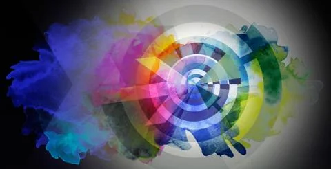 Abstract target concept Stock Illustration