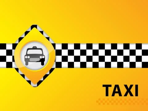 Abstract taxi background design Stock Illustration