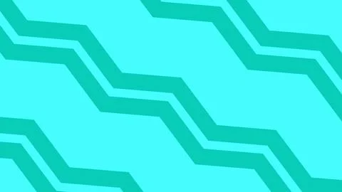 Abstract Teal and Cyan Zigzag Geometric Pattern Background Stock Illustration