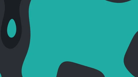 Abstract Teal and Dark Grey Organic Shapes Background Design  Perfect for W.. Video stock 293877210